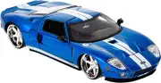 Jada Fast and Furious 2005 Ford GT Blue Die-Cast Car Toy