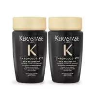 在飛比找博客來優惠-KERASTASE 卡詩 黑鑽極萃逆時淨髮浴(80ml)X2