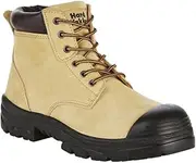 [Hard Yakka] Men's Gravel Lace Up Steel Toe Safety Boot, Sand, 6 Size