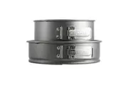 2pc KitchenAid Aluminised Steel Round Baking Tin Set Kitchen Baking Grey