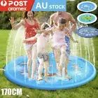 SALE 170CM Kids Sprinkler Water Mat Splash Play Pad Inflatable Spray Pool Toy