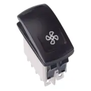 APEM Ventilator Fan Latching Red 24V LED Automotive Rocker Switch DPDT IP68