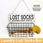 Laundry Room Sock Organizer Wall Mounted Storage Shelf for Socks and Accessories