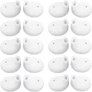 20 Pieces Earbud Covers Silicone Tips Replacement Ear Gels Buds for Sam White