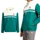 【adidas 愛迪達】Windbreaker 男款 白綠色 百搭 拼接 連帽 拉鍊 運動 休閒 外套 IU0201