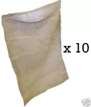 (10) 18x30 Burlap Bags Bulk - Sacks Potato Race Sandbags Home Depot Wholesale