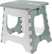PERSELOSO Portable Collapsible Chair Lightweight Plastic Folding Stool for Home Use Outdoor Activities Hiking Fishing Travel Space Saving Design Green