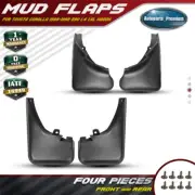 4x Splash Guards Mud Flaps MudFlaps for Toyota Corolla Wagon 1988-1992 1.6L E90