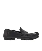 round head loafer shoes 7,7.5 Black
