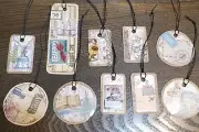 Lot 10 Junk Journal Gift Tags Tickets Cards Vintage Ephemera Crafts Scrapbook