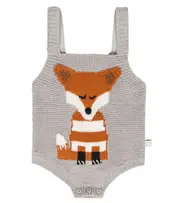 [Stella McCartney Kids] Stella McCartney Kids Baby cotton and wool onesie M 24 grey