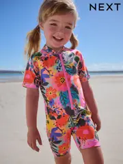 Multi Floral Sunsafe Swimsuit (3mths-10yrs) (AB7034) | $28 - $33
