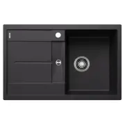 Blanco Single Bowl Right Hand Silgranit Black METRA45SRB