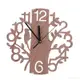 diy木製掛鐘創意生命樹圓形鐘錶現代牆面裝飾壁鐘 家居數字時鐘