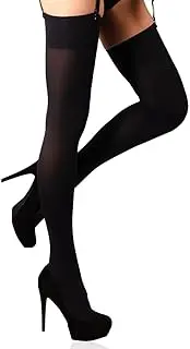 [Mila Marutti] Opaque Stockings for Garter Belt 100 Denier Microfiber