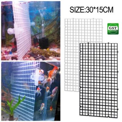 Plastic Fish Grid Divider Durable Holder Set Fish Tank Tray Egg Crate Aquarium