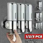 Bathroom Liquid Soap Dispenser Hand Sanitizer Holder Wall Mount Soap Container