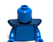Lego - Minifigure Utensil - Dark Blue, Shoulder Armor, Pointed Upward