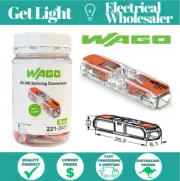 WAGO JAR 4mm Inline Compact Splicing Connector | 221-2411 60 PIECES