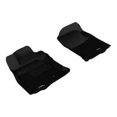 3D MAXpider for TOYOTA 4RUNNER 2010-2012 KAGU BLACK R1 (HOOK) Floor Mat- 2PC-3d (for: Toyota)