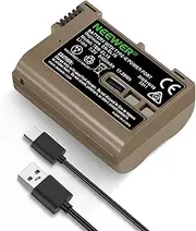 NEEWER 2400mAh EN-EL15c Replacement Camera Battery for Nikon Zf Z8 Z7 II Z6 II Z5, 1.9 Hours Full Charge with USB Type C Fast Charging Compatible with Nikon D850 D810 D780 D750 D610 D500 D7500 D7200