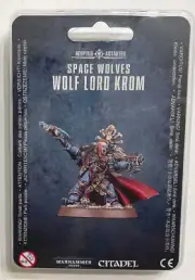 Warhammer 40K OOP Firstborn Space Marine Wolves Wolf Lord Krom Dragongaze