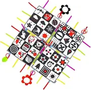 ANDRESLAD Play Mat for Crawling Soft Floor Cushion with Cartoon Patterns Versatile Game Mat for Tummy and Playtime Activities