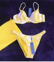 NWT Triangl Bikini Lina-Lemon, Bottom and Top Size XL