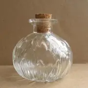 1pc 70ML 60*30.5mm Sample Vial Clear Glass Bottles with Corks Jars