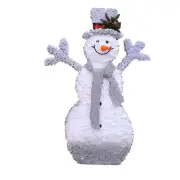NNEOBA Foldable Christmas Snowman Plush Doll Decoration
