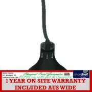 Pull down heat lamp black 290mm Round HYWCL14