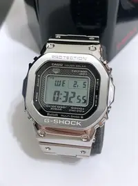 在飛比找Yahoo!奇摩拍賣優惠-全新 G-Shock 藍芽 不鏽鋼錶 銀色 GMW-B500