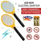2pk Bug Electric Swatter Racket Mosquito Fly Swatter Insect Killer Handheld LED
