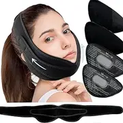 Vecozey Wisdom Teeth Ice Pack Head Wrap with Dual Compression Straps for Toothache, Face, Jaw, Chin, TMJ, Oral and Facial Surgery - 4 Reusable Hot & Cold Gel Packs for Injuries