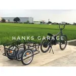 (現貨供應款)「HANKS GARAGE」 後拉車拖車尾車 網拍載貨創業餐車攤車狗 自行車摩托車可以參考