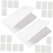 STOBOK 100pcs Card Making Kits Catering Boxes Packaging Redeem Thank Blank Shipping Boxes Envelopes Cardmaking DIY Cardstock Dissolvable Mailers AFL Cards Platter Clear White