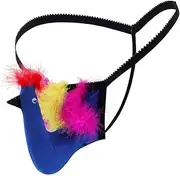 [Generic] Men's G-Strings Exotic Underwear Sexy Costume Christmas Halloween Funny T-Back Mankini Thong Mesh Joke Gag Prank Presents