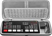 Geekria Hard Shell Travel Carrying Case, EVA Protective Bag Compatible with Blackmagic Design ATEM Mini Pro (Dark Gray)
