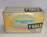 Vtg Purex Sweet Heart Yellow Beauty Soap 4 Bars Lemon Creme Movie Prop NOS