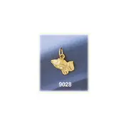 14K Gold 12MM Praying Hands Charm