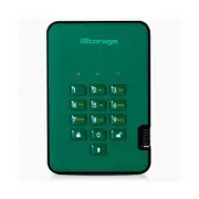 iStorage diskAshur2 HDD 2TB Green | Secure portable hard drive | Password pro...