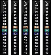 Zerodeko LCD Room Thermometer 10pcs Digital Thermometer Strip Colorful Temp Indicator Celsius System