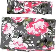 ERINGOGO Baby Quilt Set 2 Pcs Swaddling Towel Headband for Sleep Bath Special Events