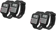 HOODANCOS 2sets Calculator Watch Watches Toys Wrist Watch Calculation Watch for Children Calculator Wrist Watch Boy Calculation Watch Children Watch Calculator for Child Pvc 2pcs*2