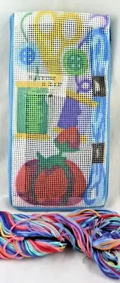 Hand-painted Needlepoint Canvas, Stitch & Zip Glasses Case , 18" mesh, NEW