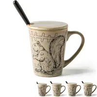 在飛比找蝦皮商城優惠-5Cgo創意北歐風宜家陶瓷馬克杯動物圖騰杯子喝水杯咖啡杯泡茶