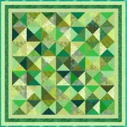 GREEN ACRES 2 - 52" x 52" - Quilt-Addicts Pre-cut Patchwork Quilt Kit