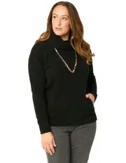 [Fella Hamilton] Vaucluse Longer Pocket Jumper in Black