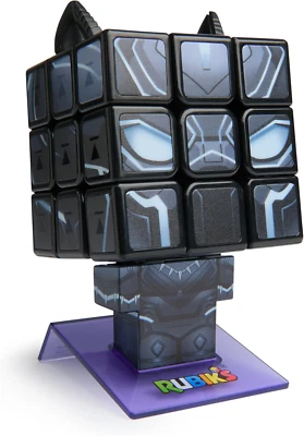 Rubik’S Cube, Black Panther Puzzle Cube – Collectible Brain Teaser & Desk Toy fo