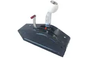 B&M Pro Ratchet Shifter 3 or 4 Speed Ratchet Shifter, Carbon Fibre Look Aluminium Cover, 5' Super Duty Cable